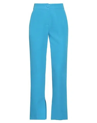 Mariuccia Woman Pants Azure Size Xs Polyester, Elastane