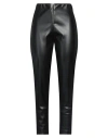 Mariuccia Woman Leggings Black Size L Polyurethane In Black