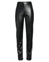 Mariuccia Woman Leggings Black Size L Polyurethane In Black
