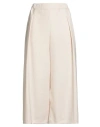 Mariuccia Woman Pants Cream Size M Polyester, Viscose, Elastane In White