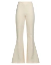 Mariuccia Woman Pants Cream Size S Polyester, Elastane In White