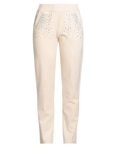 Mariuccia Woman Pants Cream Size S Viscose, Polyamide, Elastane In White