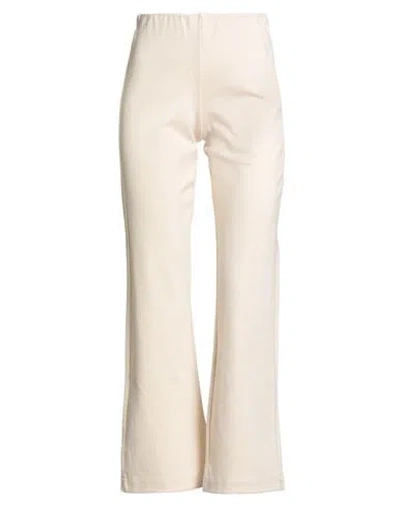 Mariuccia Woman Pants Cream Size Xs Viscose, Polyamide, Elastane In White