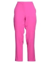 Mariuccia Woman Pants Fuchsia Size L Polyester, Elastane In Pink