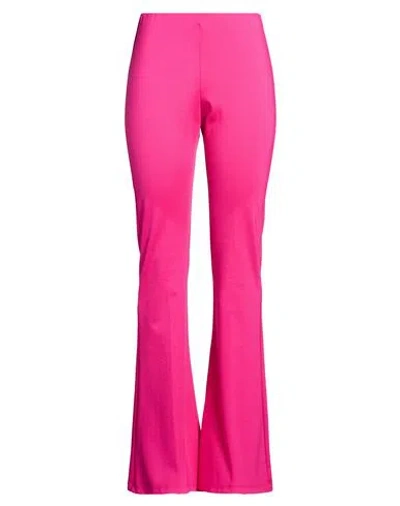 Mariuccia Woman Pants Fuchsia Size S Viscose, Polyamide, Elastane In Pink