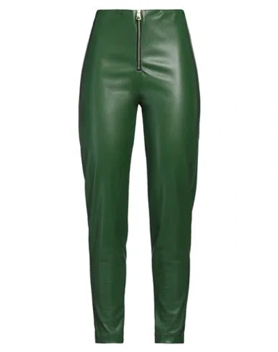 Mariuccia Woman Pants Green Size M Polyurethane