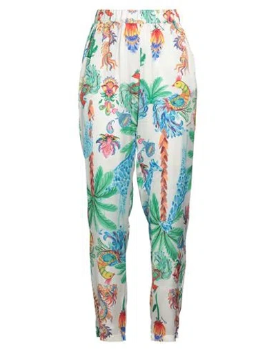 Mariuccia Woman Pants Ivory Size L Polyester In White