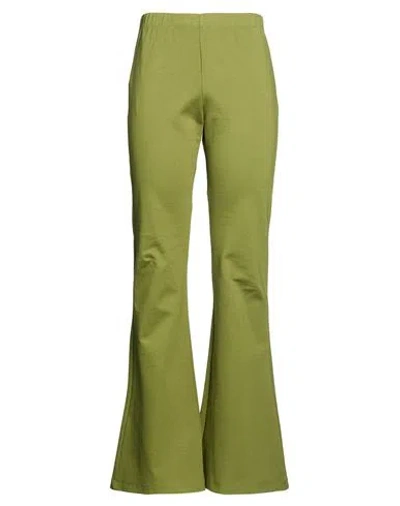 Mariuccia Woman Pants Khaki Size L Viscose, Nylon, Elastane In Sand
