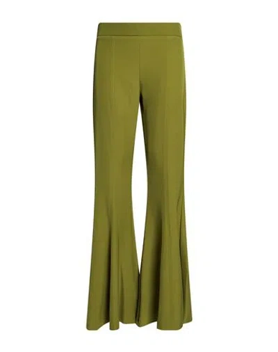 Mariuccia Woman Pants Military Green Size L Polyester, Elastane