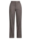 Mariuccia Woman Pants Rust Size L Polyester, Viscose, Elastane In Burgundy