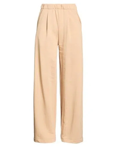 Mariuccia Woman Pants Sand Size 4 Cotton, Polyester In Neutral