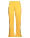 Mariuccia Woman Pants Yellow Size Xl Rayon, Nylon, Elastane