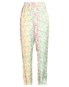 Mariuccia Woman Pants Yellow Size S Polyester In Multi