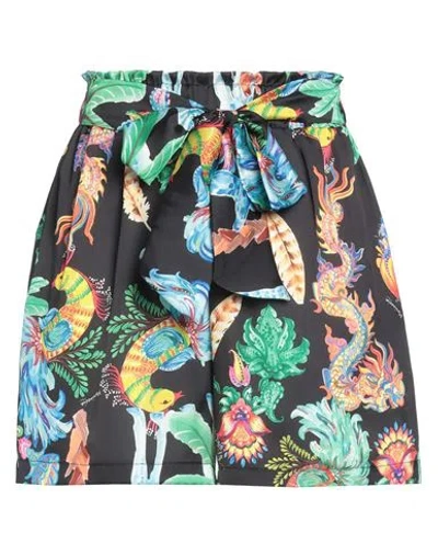 Mariuccia Woman Shorts & Bermuda Shorts Black Size S Polyester