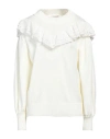 Mariuccia Woman Sweater Cream Size M Acrylic, Wool In White