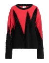 Mariuccia Woman Sweater Red Size S Acrylic, Mohair Wool, Polyamide In Red