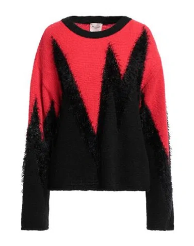 Mariuccia Woman Sweater Red Size S Acrylic, Mohair Wool, Polyamide