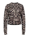 Mariuccia Woman Sweatshirt Black Size Xs Polyester, Elastane In Black