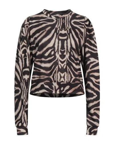 Mariuccia Woman Sweatshirt Black Size Xs Polyester, Elastane