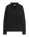 Mariuccia Woman Sweatshirt Black Size M Rayon, Nylon, Elastane