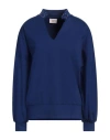 Mariuccia Woman Sweatshirt Blue Size M Rayon, Nylon, Elastane