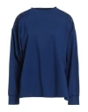 Mariuccia Woman Sweatshirt Bright Blue Size M Viscose, Polyamide, Elastane