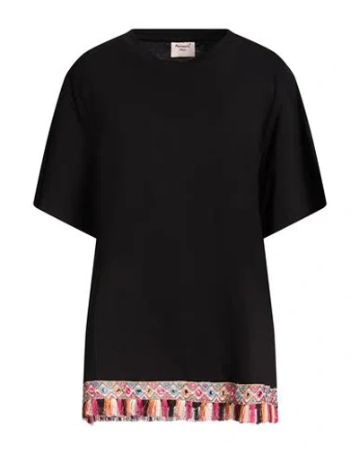 Mariuccia Woman T-shirt Black Size M Cotton