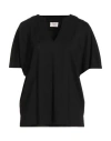 Mariuccia Woman Top Black Size M Viscose, Polyamide, Elastane