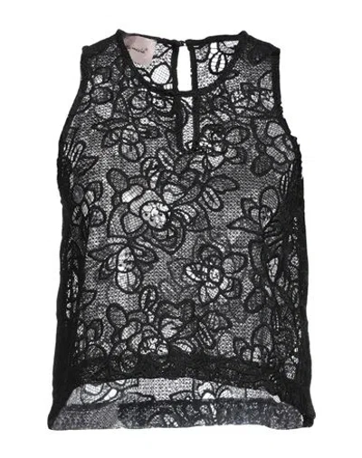 Mariuccia Woman Top Black Size S Polyester In Black