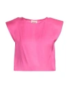 Mariuccia Woman Top Fuchsia Size S Viscose In Pink