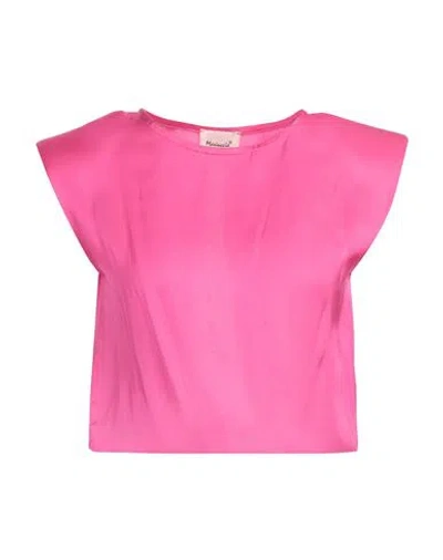 Mariuccia Woman Top Fuchsia Size S Viscose In Pink