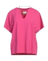 Mariuccia Woman Top Fuchsia Size S Viscose, Polyamide, Elastane