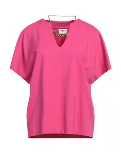 Mariuccia Woman Top Fuchsia Size S Viscose, Polyamide, Elastane