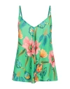 Mariuccia Woman Top Green Size Xs Cotton