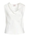 Mariuccia Woman Top Ivory Size Xs Viscose In White