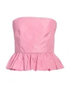 Mariuccia Woman Top Pink Size L Polyester