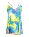 Mariuccia Woman Top Yellow Size M Polyester In Yellow