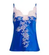 Marjolaine Silk Lace-trim Bénédicte Cami Top In Multi