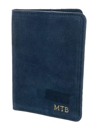 Pre-owned Mark And Graham Blue Folder Travel Passport
