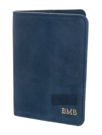 Pre-owned Mark And Graham Blue Passport Folder