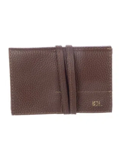Pre-owned Mark And Graham Charger Roll Up Holder In Brown