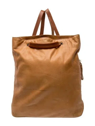 Pre-owned Mark And Graham Leather Backpack In Brown