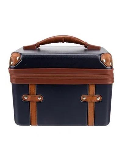 Pre-owned Mark And Graham Leather Briefcase In Blue
