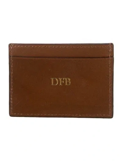 Pre-owned Mark And Graham Leather Card Holder In Brown