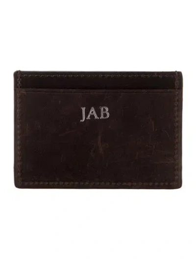Pre-owned Mark And Graham Leather Card Holder In Brown