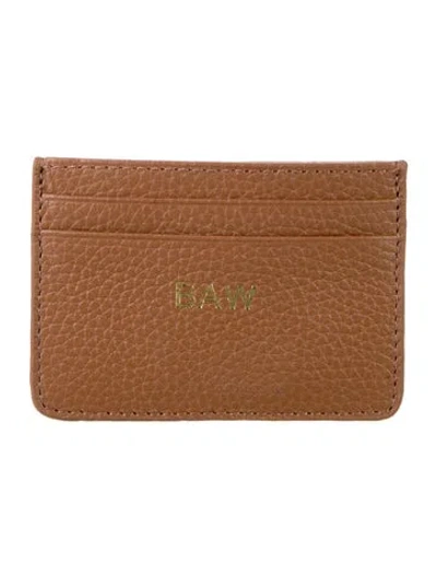 Pre-owned Mark And Graham Leather Card Holder In Brown