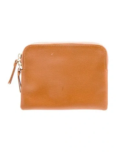 Pre-owned Mark And Graham Leather Clutch In Brown