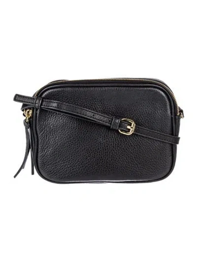 Pre-owned Mark And Graham Leather Crossbody Bag In Black