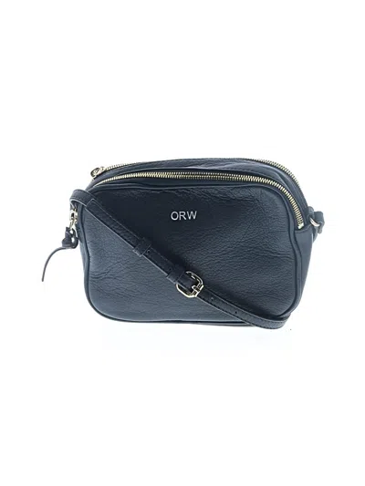 Pre-owned Mark And Graham Leather Crossbody Bag In Blue