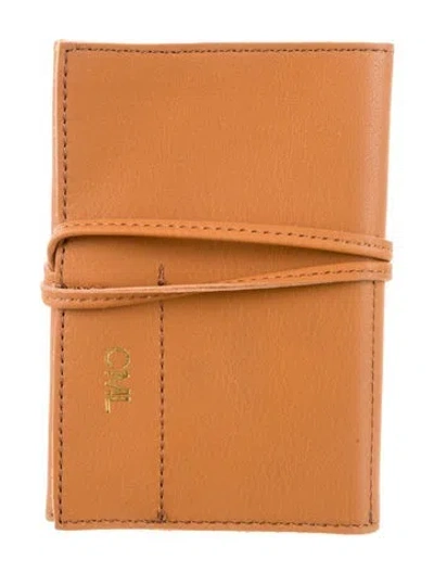 Pre-owned Mark And Graham Leather Passport Holder In Brown